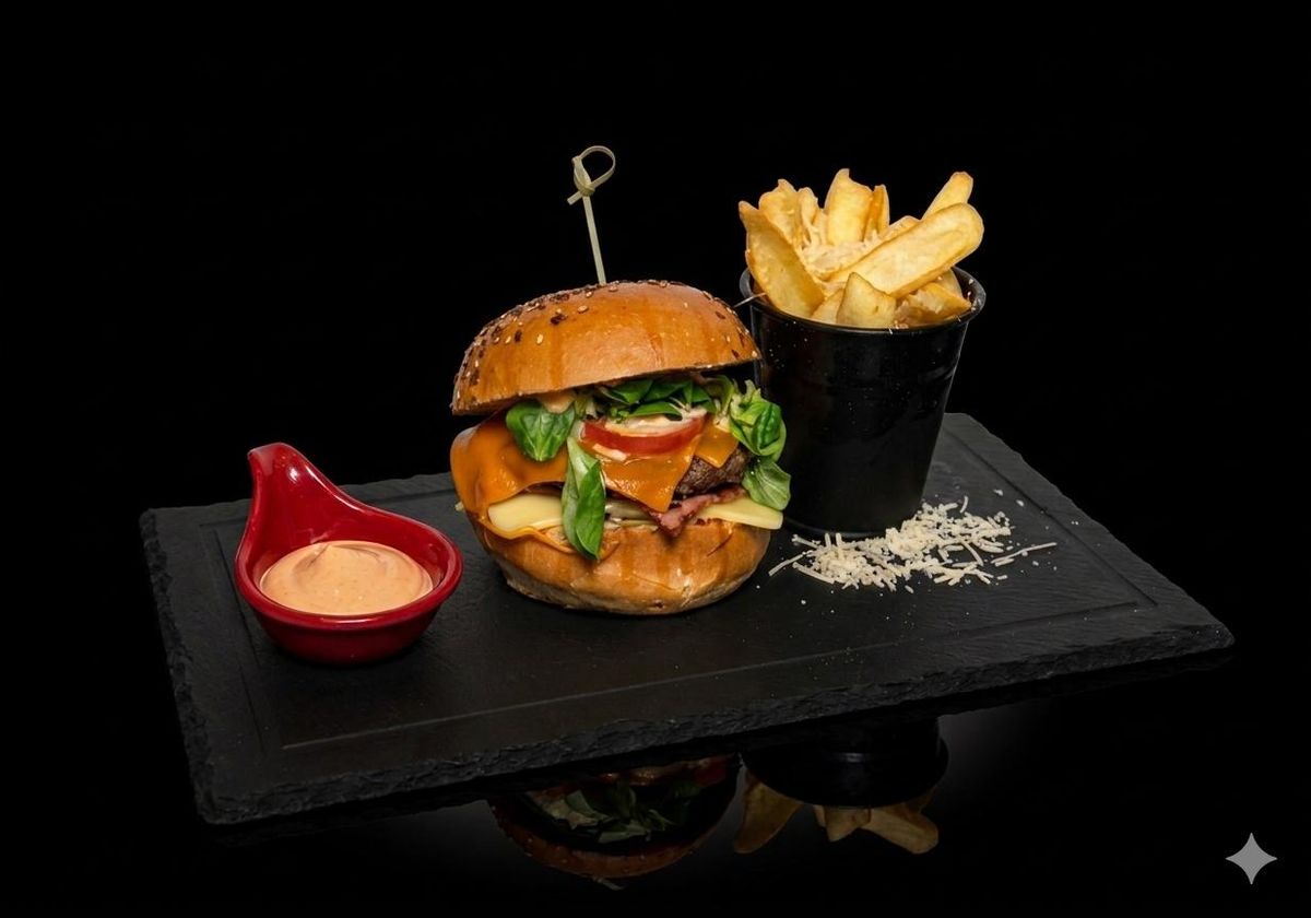 Burger Loft cu Cartofi Prăjiți